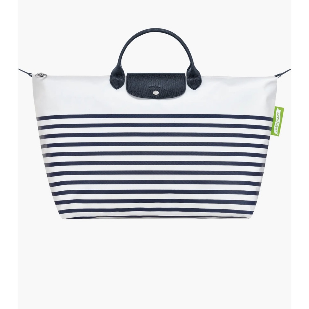 Longchamp Le Pliage Marinière 18 Recycled Nylon Canvas Travel Bag